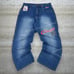 Vintage Baggy Wide Leg Skate Jeans Lebron Cavaliers Medium Wash Denim Y2K