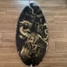 Vintage Skimboard Skim Board Wake Board Boogie Surf Wood Dragon Decor