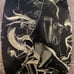 Vintage Skimboard Skim Board Wake Board Boogie Surf Wood Dragon Decor