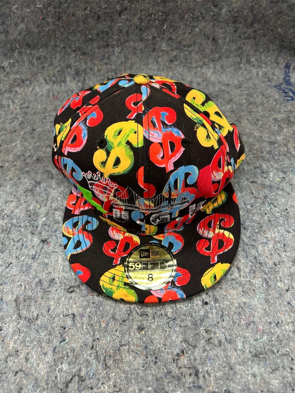 Rare Andy Warhol dollar bill new era hat size 8
