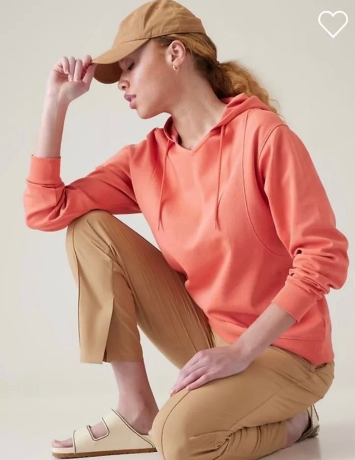 [Athleta] Sundown Hoodie in Persimmon Peach Size Small