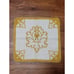 Vintage Martex Gold Damask Brocade Cotton Towel Set Of 3