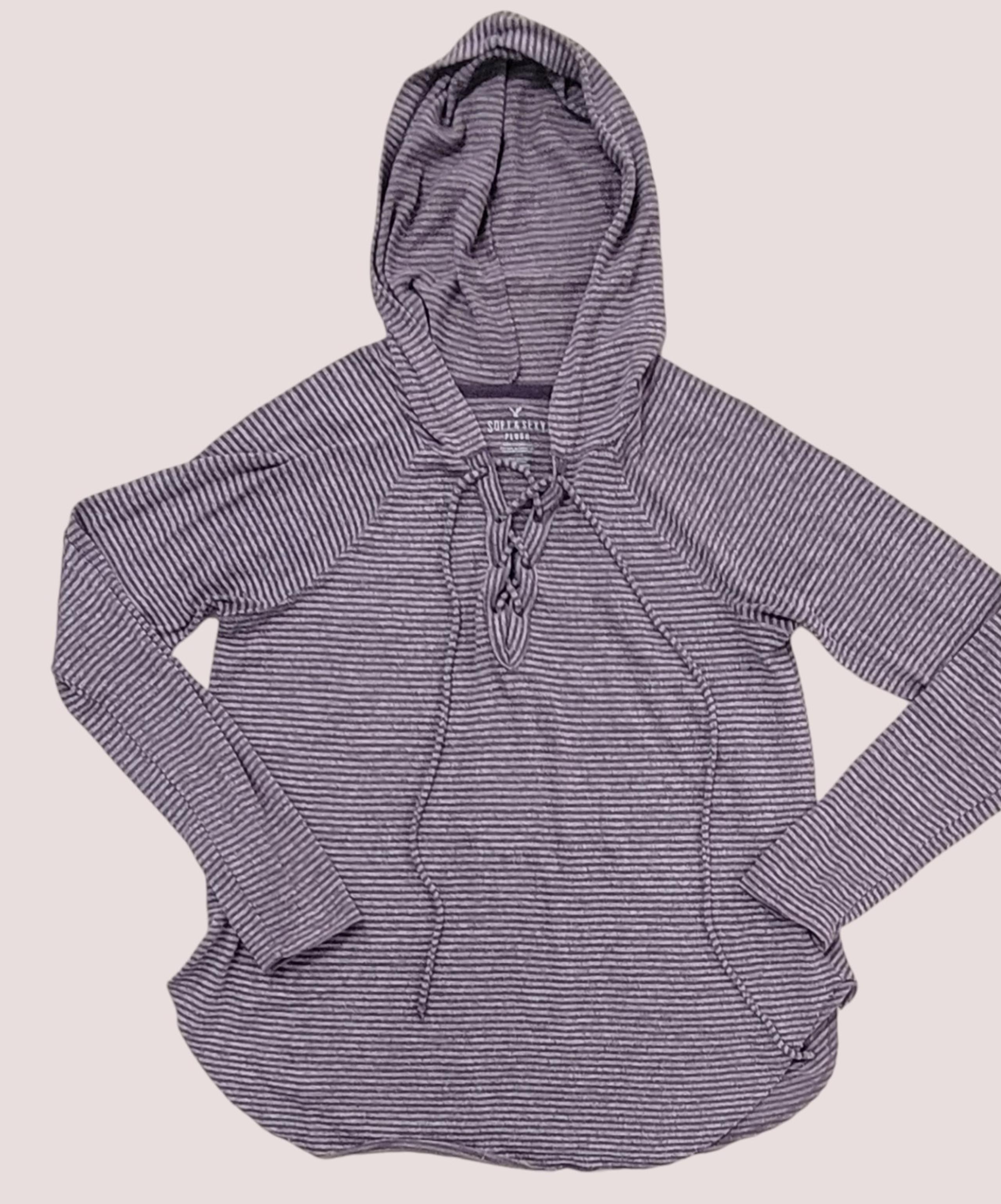 Womens American Eagle hooded sweater, large