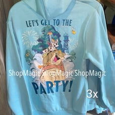 Disney Parks Tiana's Bayou Adventure Blue Zip Up Hoodie - Let's Get To The Party