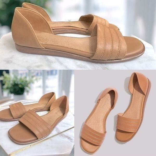 MADEWELL The Nelda d'Orsay Flat Sandals Size 10