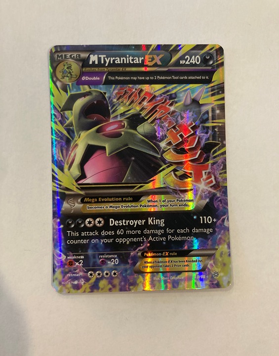 Mega M Tyranitar EX - XY Ancient Origins 43/98 Ultra Rare Holo Pokémon Card NM