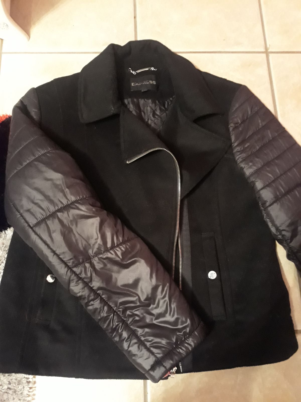 Faux Leather Jacket Express size L