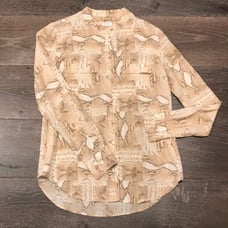 Equipment Snakeskin Blouse
