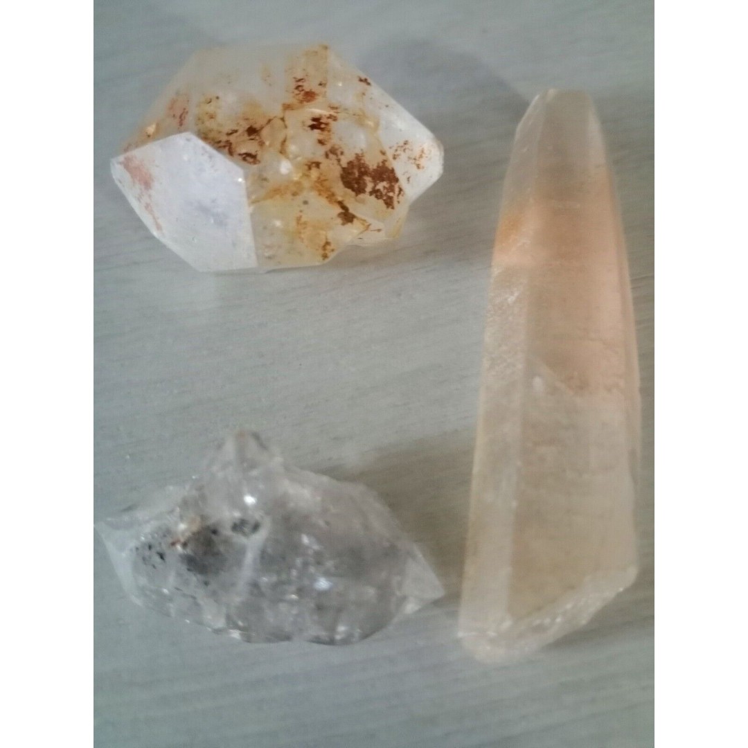 Quartz Cluster, Gwindel Quartz, & Rare Cintrine Lemurian Seed Crystal Healing