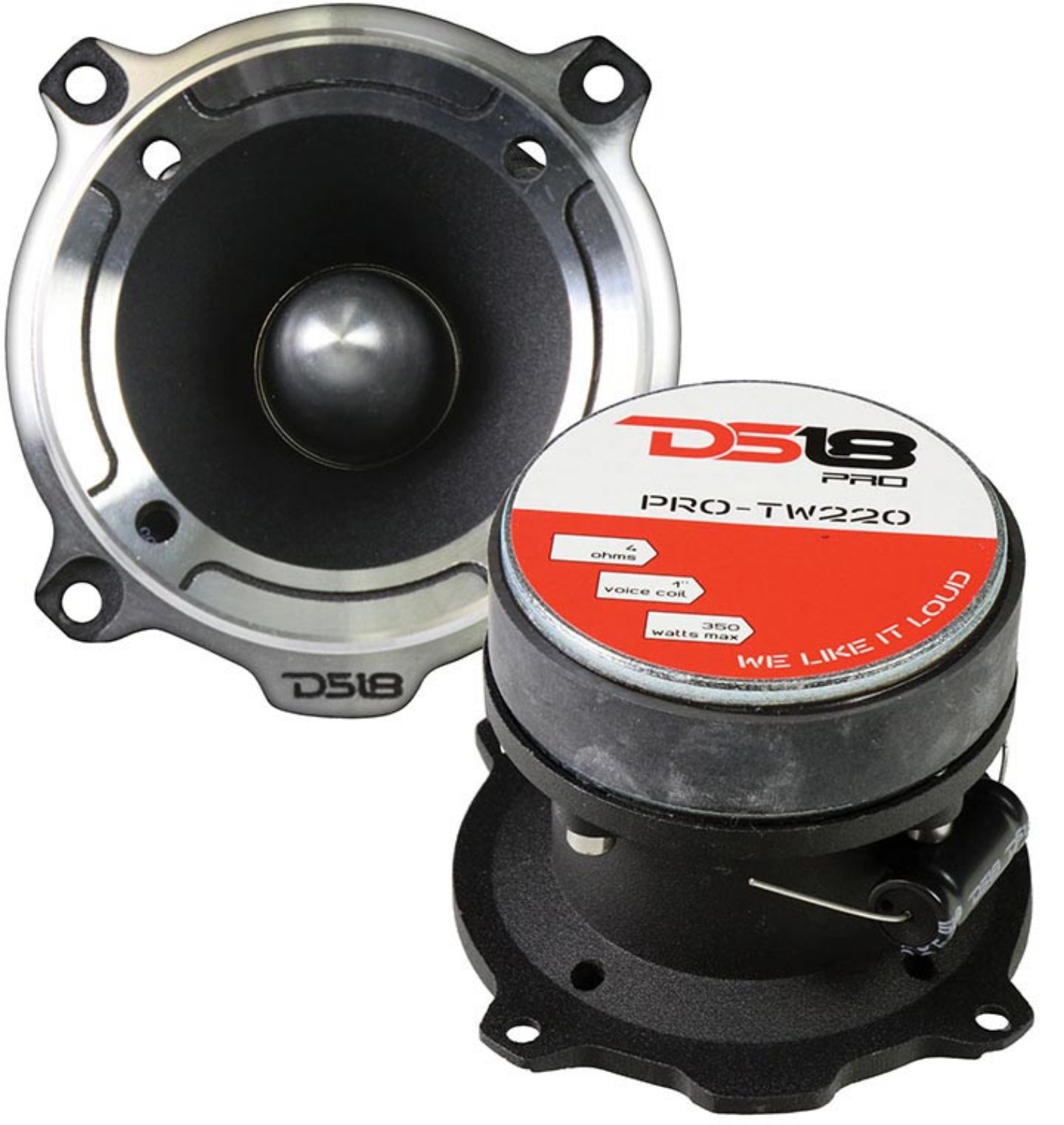 DS18 1″ Super Bullet Tweeters (Pair) 700 Watts Max Power