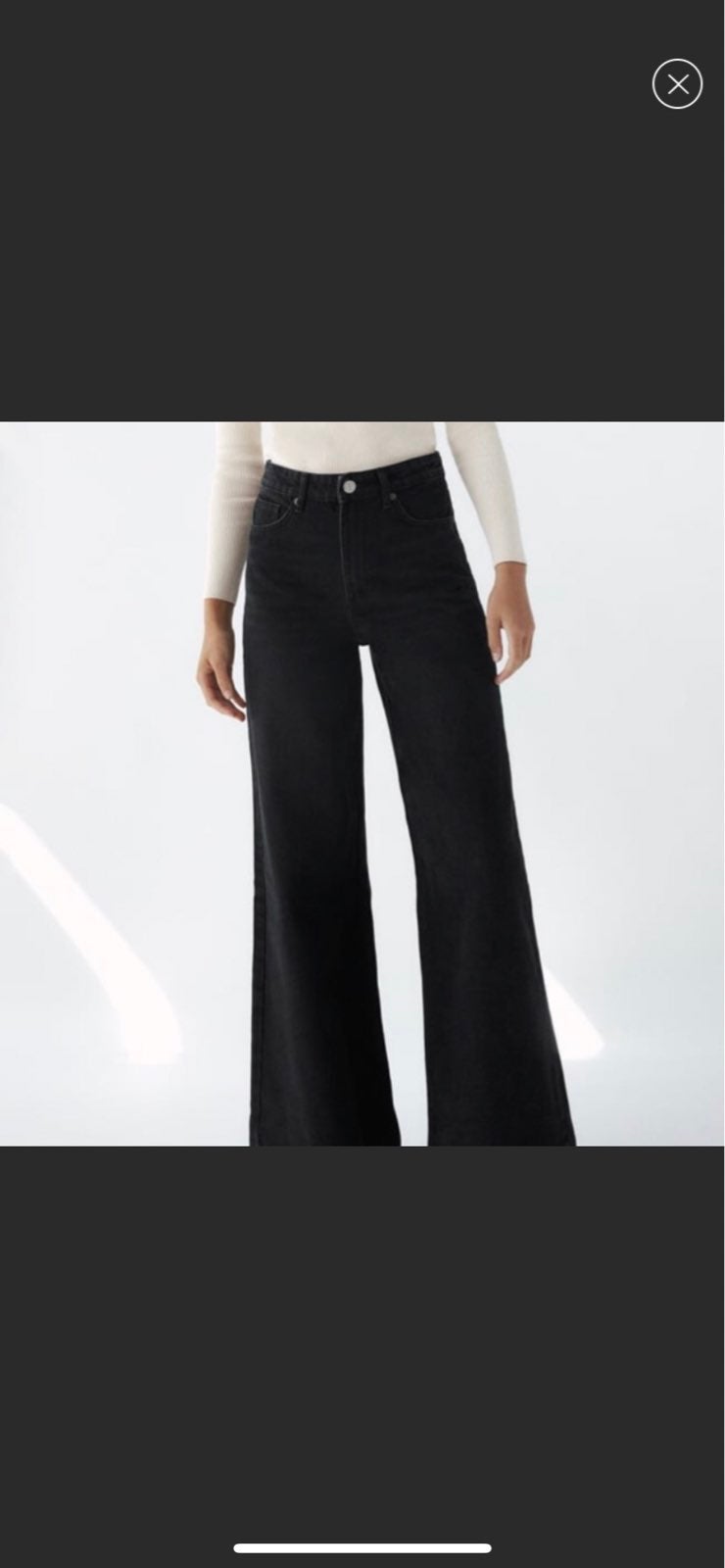 Zara Super Wide Full Length Jeans