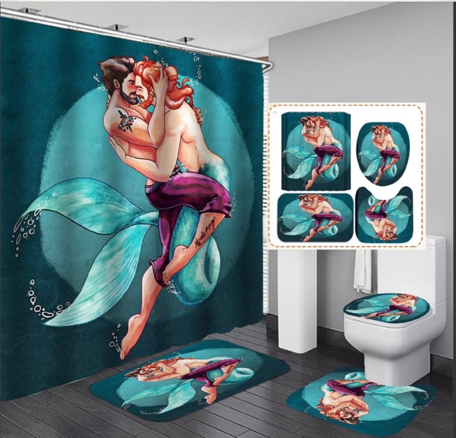 Shower curtain set