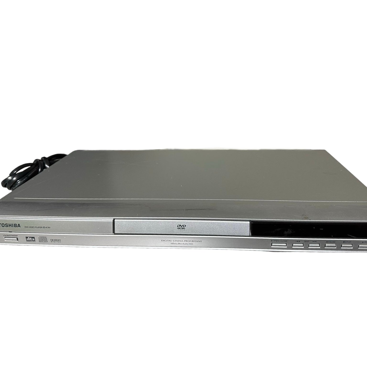Toshiba SD-K741SU Digital Cinema Progressive DVD Player No Remote Tested Works