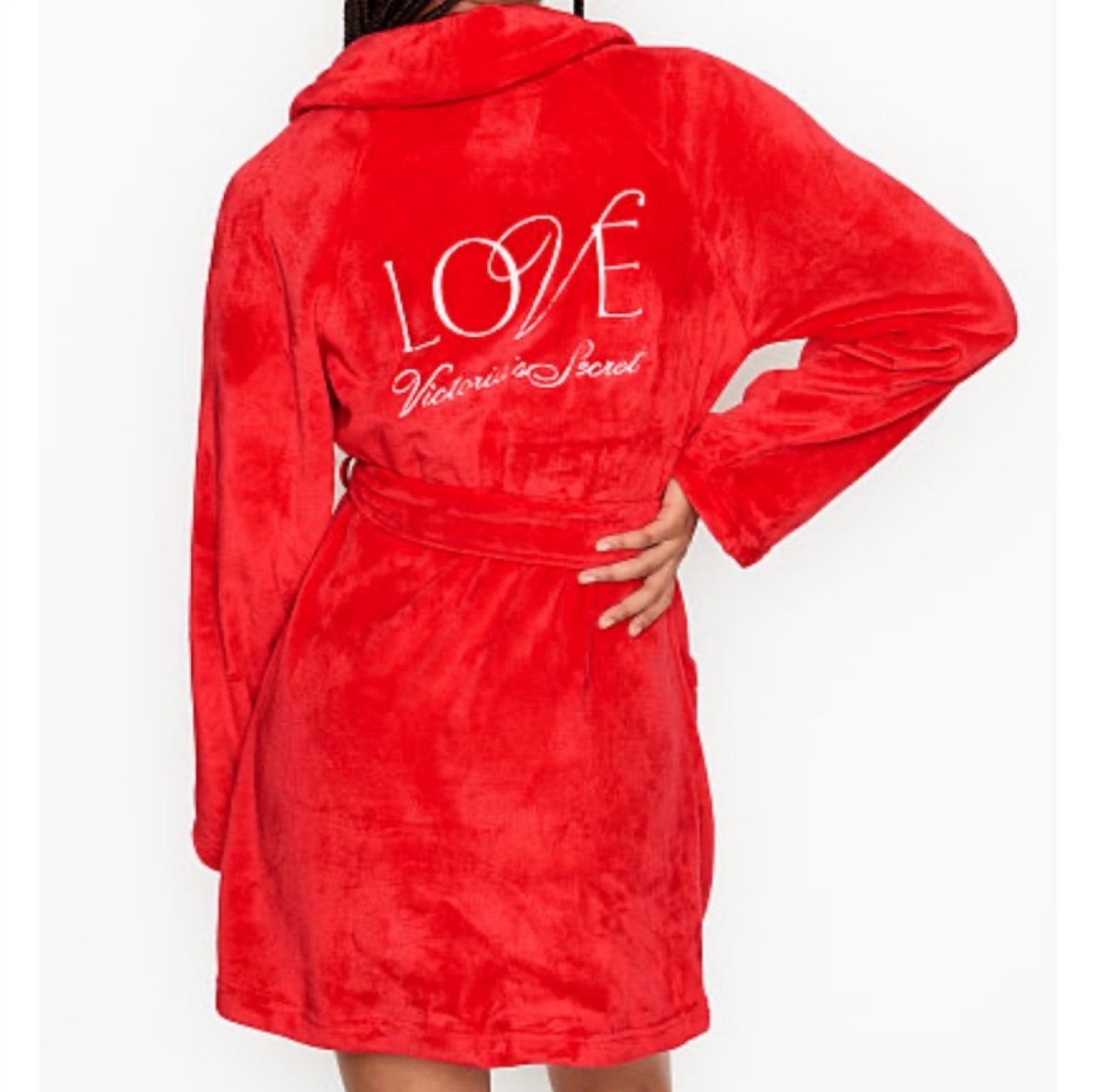 Victoria’s Secret red plush robe size M/L