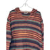 Faherty Mens Sweater Hoodie Striped Knit Pullover Superfleece Long Sleeve Large