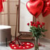 Valentine's Day Bathroom Rug Cute Valentines Door Mat Bath Mat for Love Shape