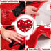 Valentine's Day Bathroom Rug Cute Valentines Door Mat Bath Mat for Love Shape