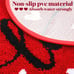Valentine's Day Bathroom Rug Cute Valentines Door Mat Bath Mat for Love Shape