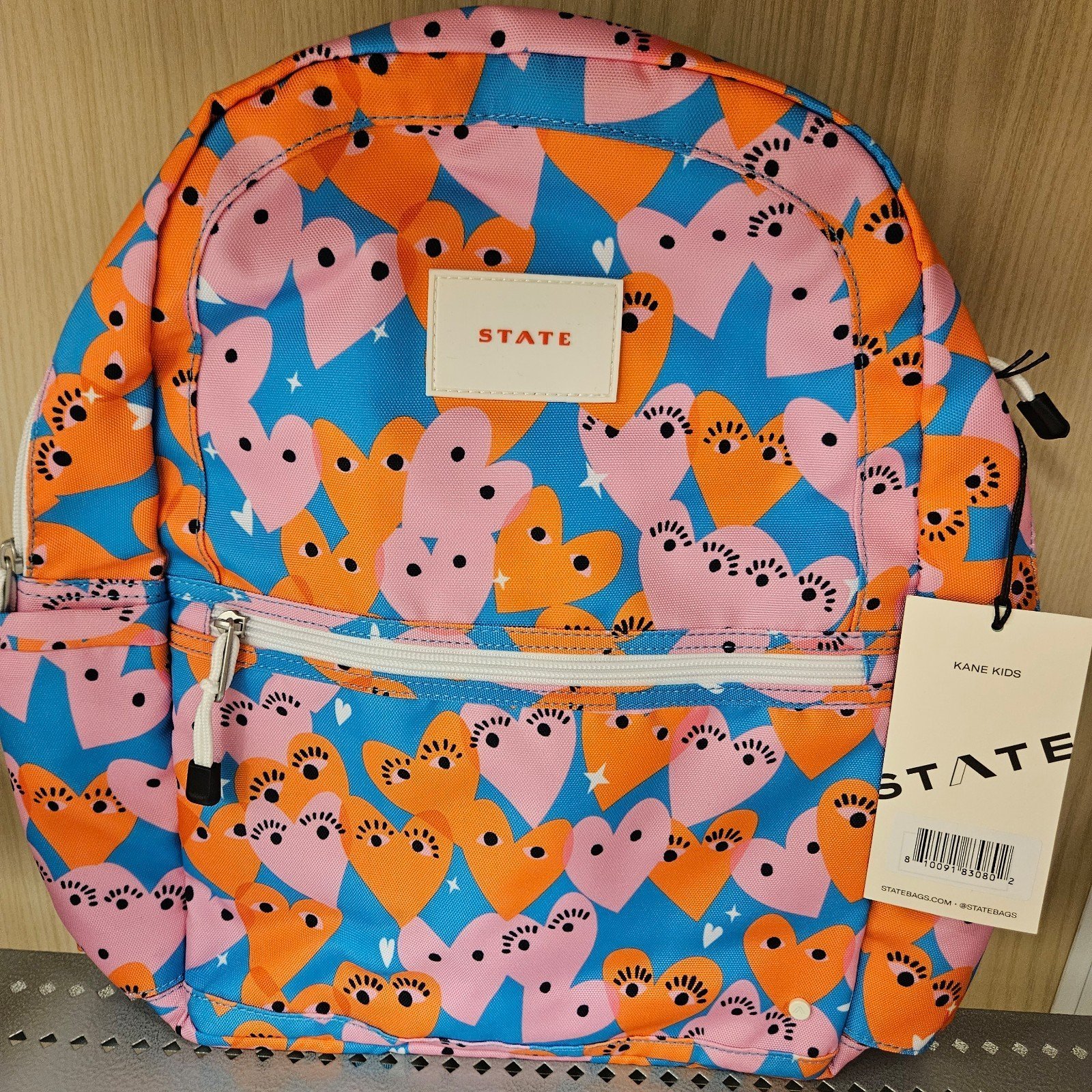 STATE Hearts Kane Kids Backpack new