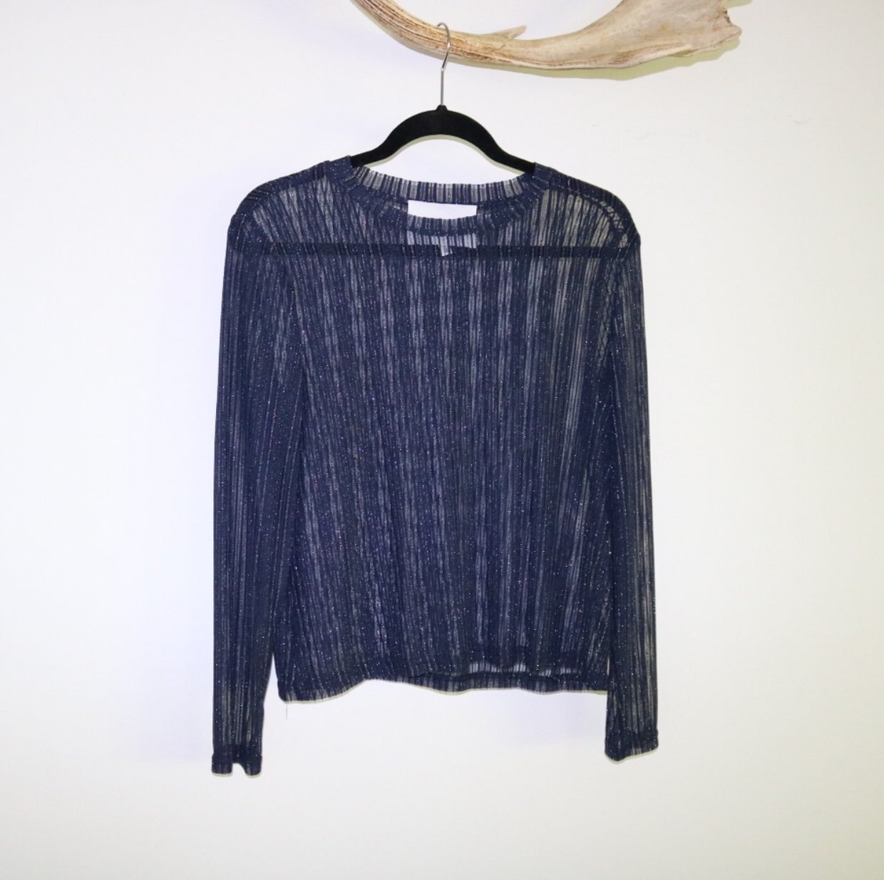 LE CLAIR DE LUNE Navy Long Sleeve Top