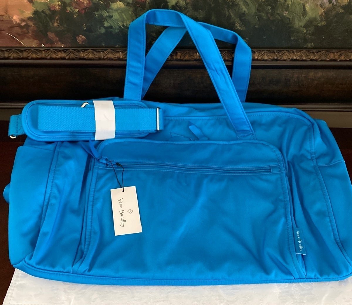 Vera Bradley Blue Aster Colored Weekend Travel Bag