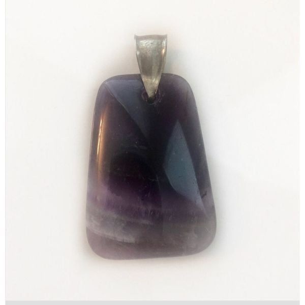 Silver And Purple Amethyst Pendant
