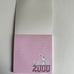Hello kitty Sanrio vintage 2000 holographic notepad