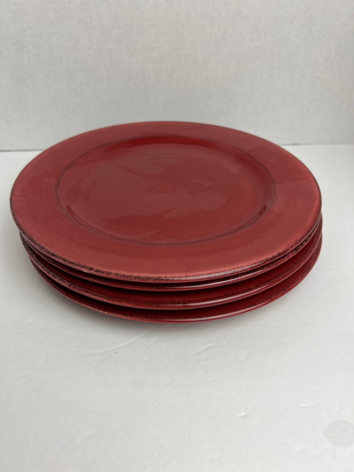 Pier 1 TOSCANA BURGUNDY Salad Plate Rustic