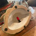 Bunnyville EASTER House Ceramic Hand Painted Light Up Vintage Decoration