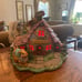 Bunnyville EASTER House Ceramic Hand Painted Light Up Vintage Decoration