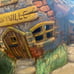 Bunnyville EASTER House Ceramic Hand Painted Light Up Vintage Decoration