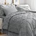 Queen Comforter Set 7 Pieces Pintuck Comforters Queen Size Grey
