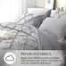 Queen Comforter Set 7 Pieces Pintuck Comforters Queen Size Grey