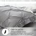 Queen Comforter Set 7 Pieces Pintuck Comforters Queen Size Grey