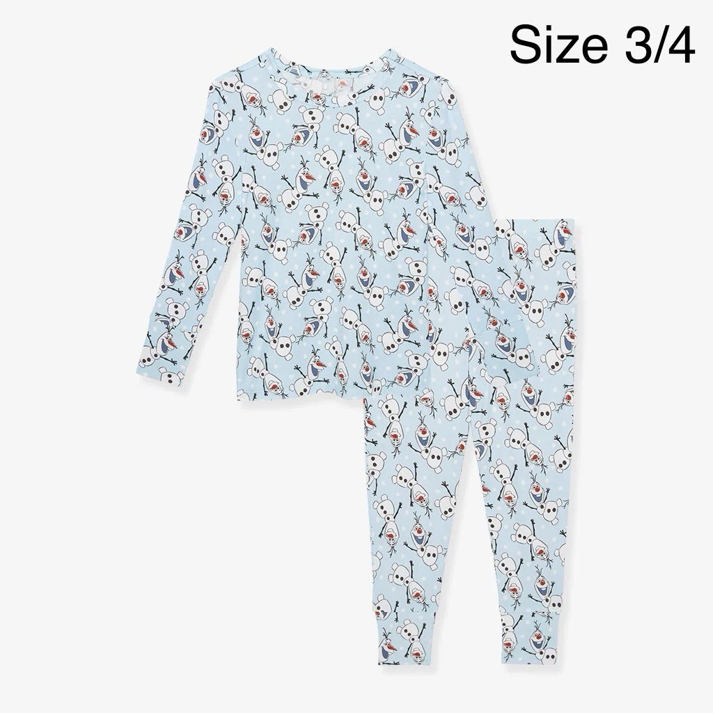 Posh Peanut Frozen Olaf Two Piece Pajamas 3/4 NIB