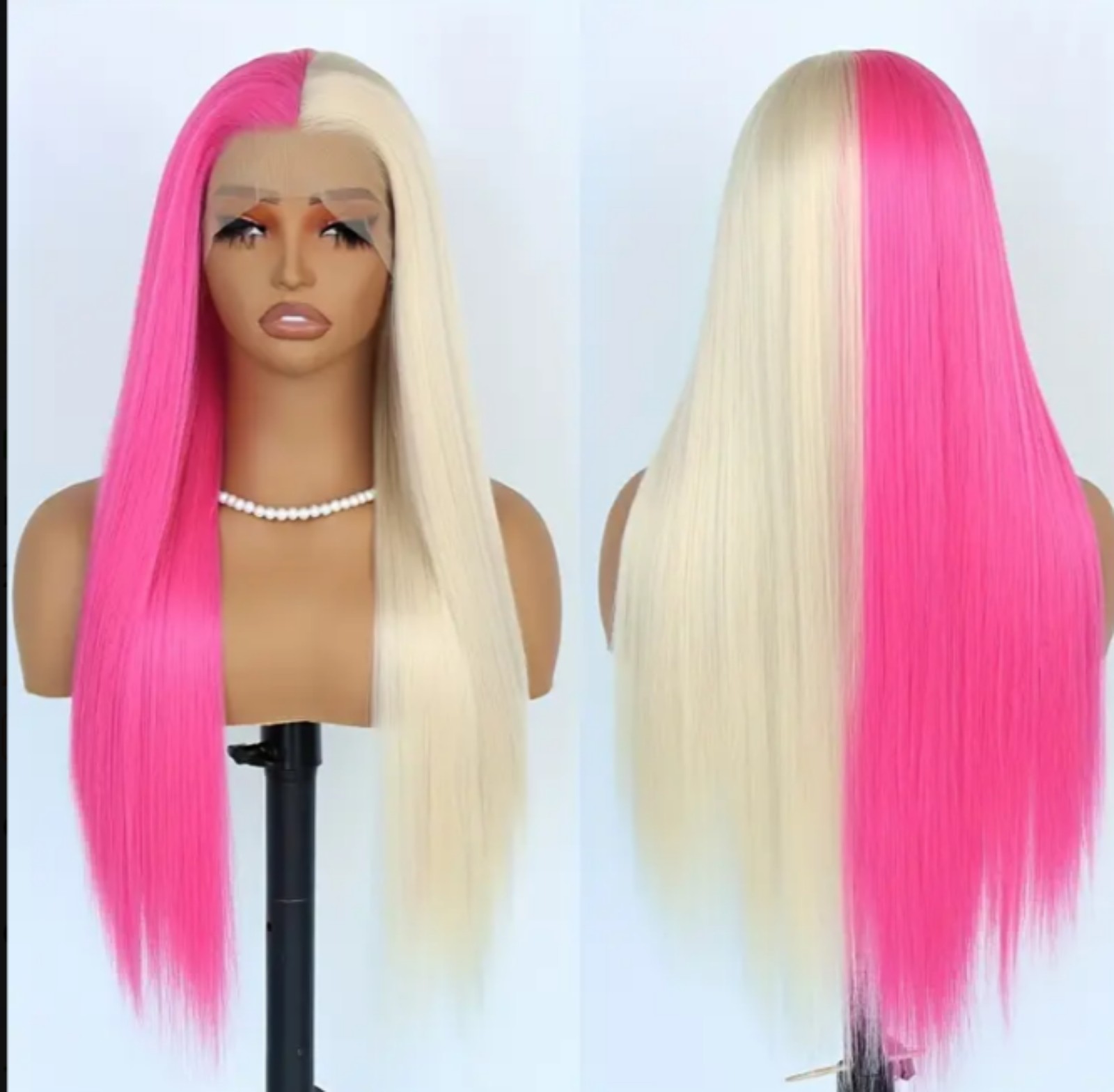 Pink & Blonde Lace Front Wig