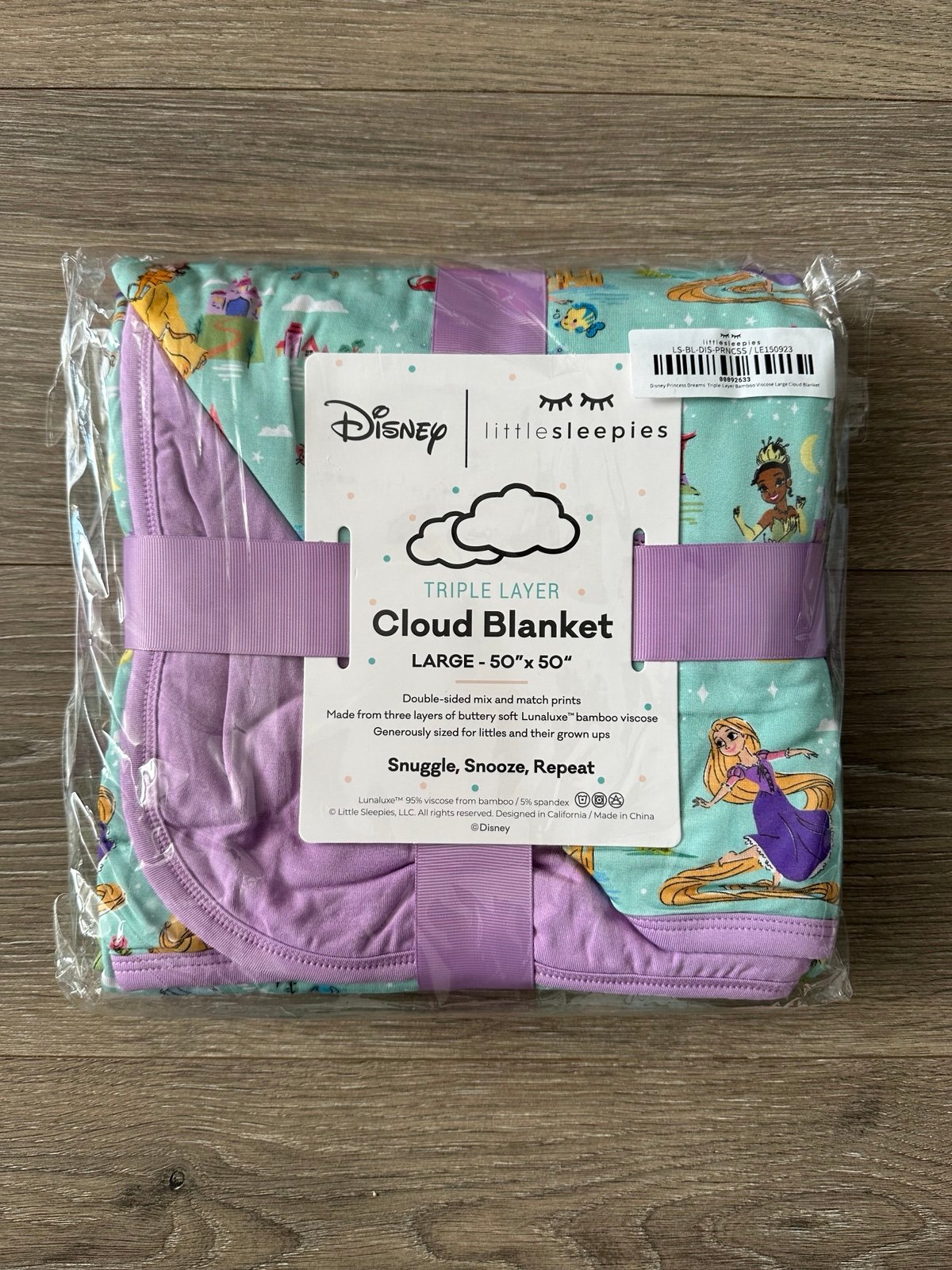 SOLD OUT Little Sleepies DISNEY PRINCESS DREAMS Cloud Blanket *NIB*