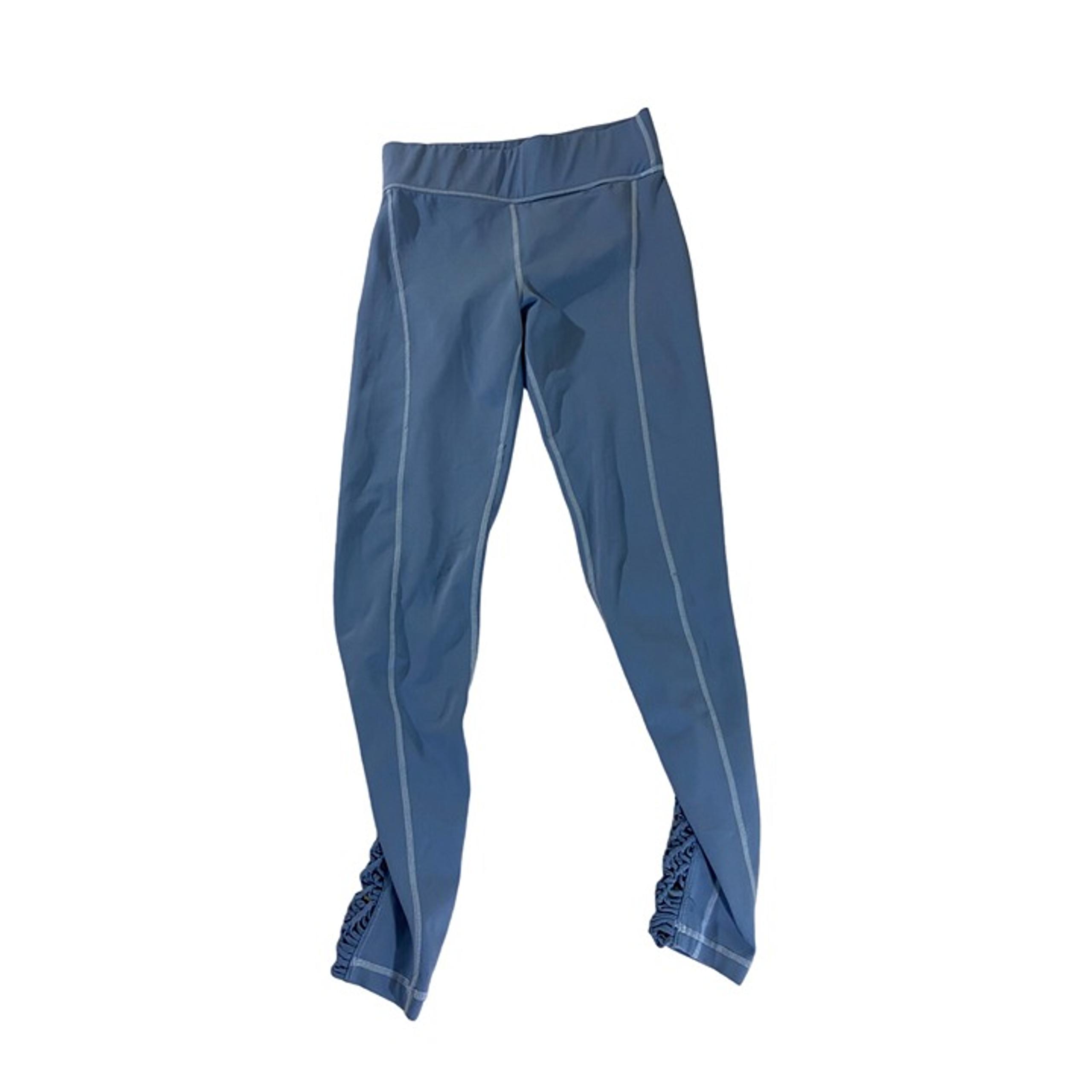 Carbon38 Women's Blue Sayang Padang Athletic Athleisure Leggings - Medium