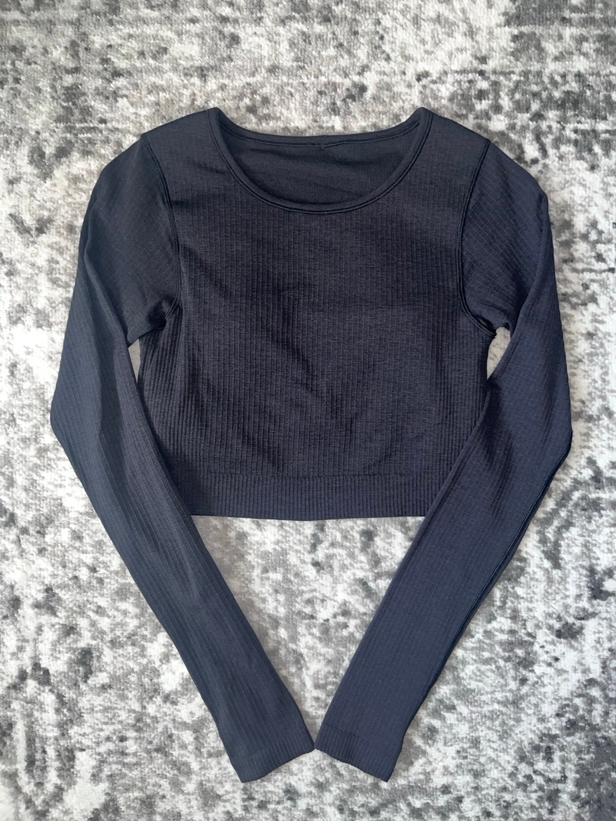 Lululemon Ebb to Street Long Sleeve Stretch Cropped Pullover