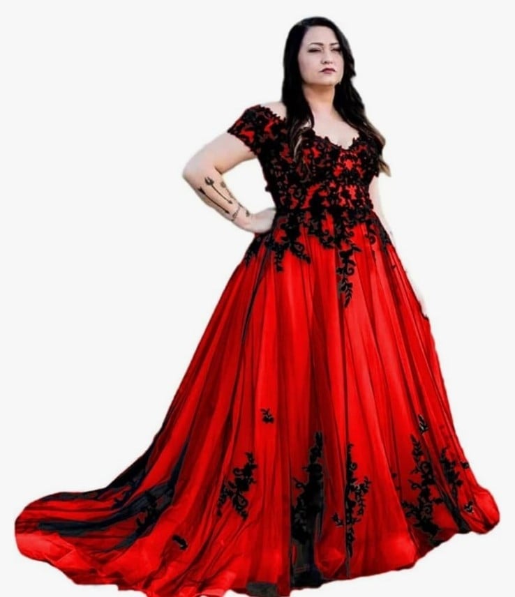 Plus size Wedding Gothic Dress