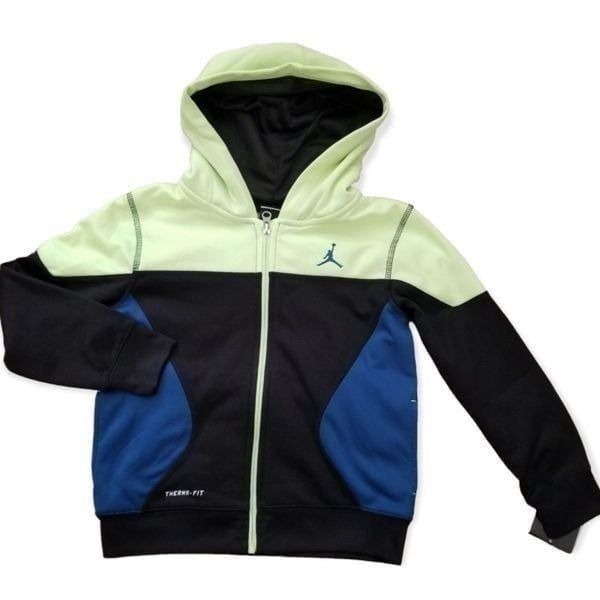 NIKE Air Jordan Therma-Fit Boys Full Zip Hooded Track Jacket Size 4 NEW 73