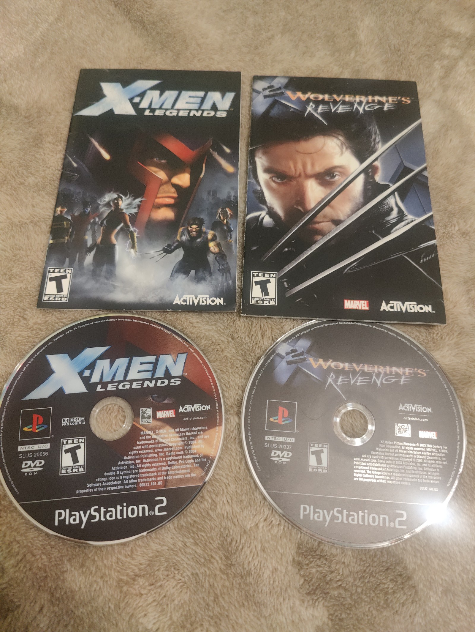 中古 日本版+北米版 2本Set 日本版本体で起動 X-MEN LEGENDS Ⅰ+