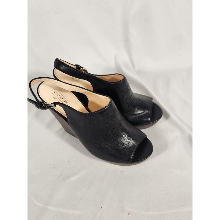 NWOB Coach Womens Jade Sandal Wedge Q1191 Boho Whimsigoth US:10B