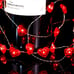 Valentine Day Decorations 10 ft 40 LEDs Red Heart Shaped Twinkle Fairy Strings