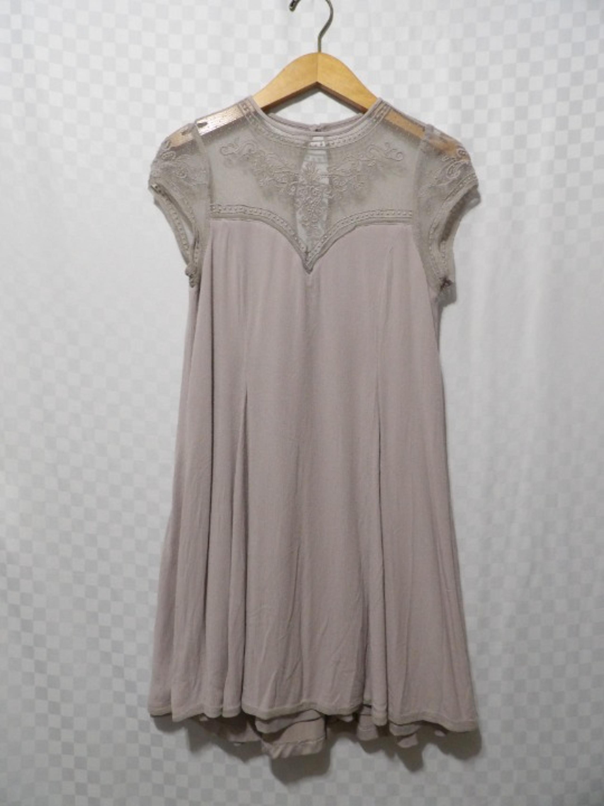 MAURICES Bohemian Mini Dress w/ Mesh Top | S