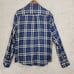 Lucky Brand Gauze Blue Plaid Long Sleeve Button-Up Shirt L Lined