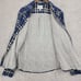 Lucky Brand Gauze Blue Plaid Long Sleeve Button-Up Shirt L Lined