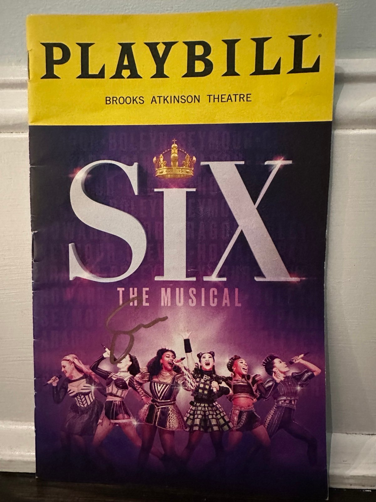 Six OBC Signed Broadway Playbill