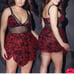 Red Plus Size lingerie Set