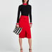 Zara high waited split skirt